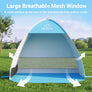 Wolfwise Pop up Beach Tent, UPF50+ Sun Shelter