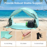 Wolfwise Pop up Beach Tent Sun Shelter with UPF50+ UV Protection