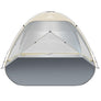 Wolfwise Beach Tent Sun Shelter for 4 Person with UPF 50+ UV Protection,Beige
