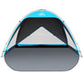 Wolfwise Beach Tent Sun Shelter for 4 Person, UPF 50+, Black Coating