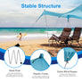 WolfWise ShyShadow S20 Easy Setup Beach Tent, Blue, X-Large