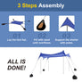 WolfWise ShyShadow S20 Easy Setup Beach Tent, Navy, X-Large