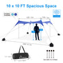 WolfWise ShyShadow S20 Easy Setup Beach Tent, Navy, X-Large