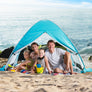Wolfwise pop up beach tent comfortably fits 3-4 people or 2 regular beach chairs.
