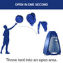 WolfWise pop up shower tent pops up and folds down in seconds, no assembly required.