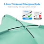 WolfWise Easy Set Up Beach Tent, Mint Green