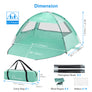 WolfWise Easy Set Up Beach Tent, Mint Green