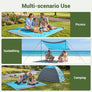 WolfWise 78" × 81" XXL Beach Blanket, Waterproof & Sandproof Picnic Mat with 4 Sand Pockets & 4 Stakes