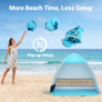 Wolfwise Pop up Beach Tent, UPF50+ Sun Shelter