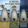 Wolfwise Pop Up Camping Toilet Tent,Value Kit with 30 Bags & Gel & Light