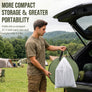 Wolfwise Pop Up Camping Toilet Tent,Value Kit with 30 Bags & Gel & Light
