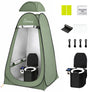 Wolfwise Pop Up Camping Toilet Tent,Value Kit with 30 Bags & Gel & Light