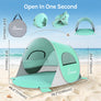 Wolfwise Pop up Beach Tent Sun Shelter with UPF50+ UV Protection