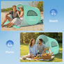 Wolfwise Pop up Beach Tent Sun Shelter with UPF50+ UV Protection