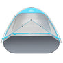 Wolfwise Beach Tent Sun Shelter for 4 Person, UPF 50+ UV Protection, Blue