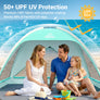 Wolfwise Beach Tent Sun Shelter for 3 Person with UPF 50+ UV Protection