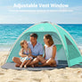 Wolfwise Beach Tent Sun Shelter for 3 Person with UPF 50+ UV Protection