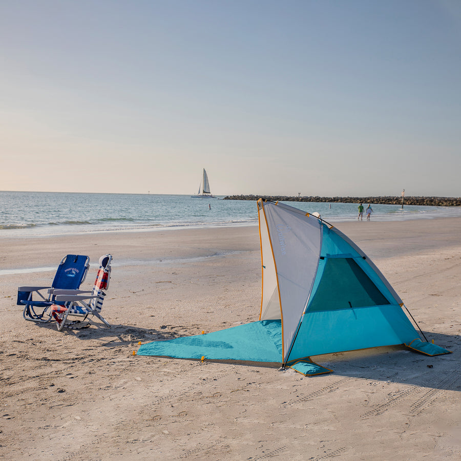 WolfWise SunlitSky A10 Portable Beach Tent, Blue, for 2-3 Person