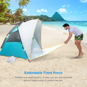 wolfwise beach tent Wolfwise Easy Setup Beach Tent, Instant Sun Shelter, Baby Beach Tent – WolfWise