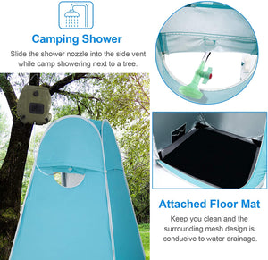 WolfWise Portable Pop Up Privacy Shower Tent