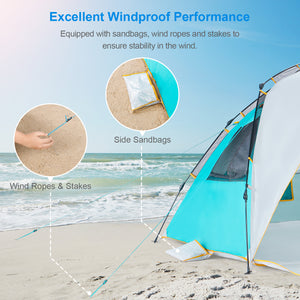 wolfwise campingstuhl Wolfwise Easy Setup Beach Tent, Instant Sun Shelter, Baby Beach Tent – WolfWise