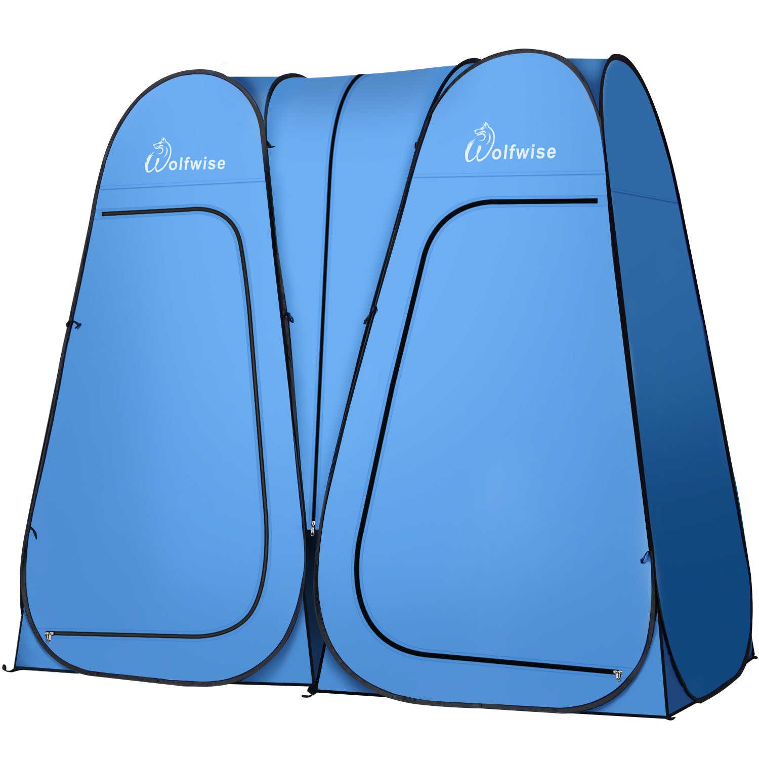 pop up privacy tent WolfWise Double Room Pop up Shower Tent, Pop up Privacy Tent, Portable Shower Tent