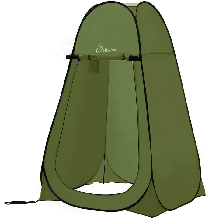 WolfWise Blazers A10 Pop Up Privacy Shower Tent Portable Outdoor Sun Shelter Camp Toilet Changing Dressing Room Green