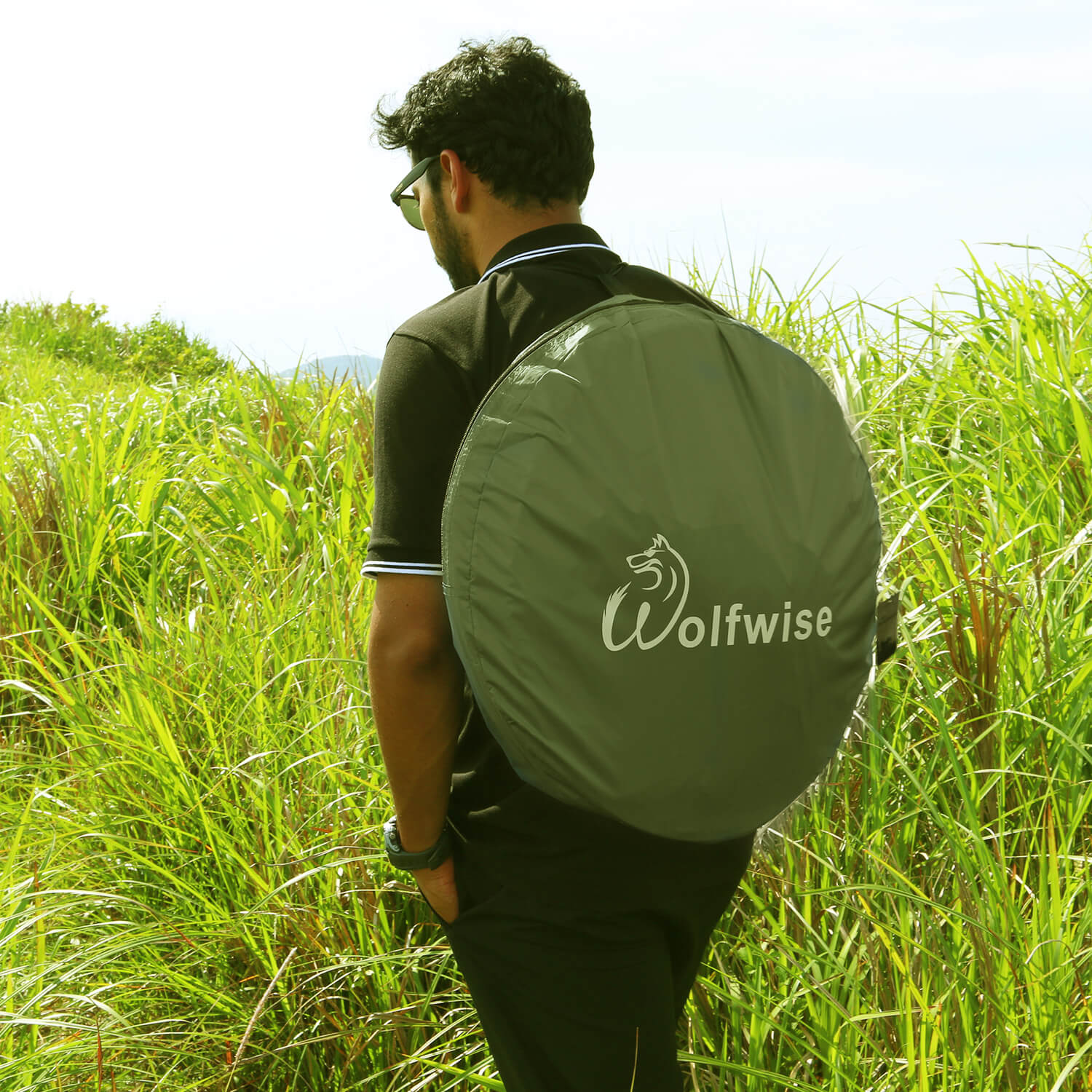 pop up tent in bag WolfWise Pop up Shower Tent, Pop up Privacy Tent, Portable Shower Tent