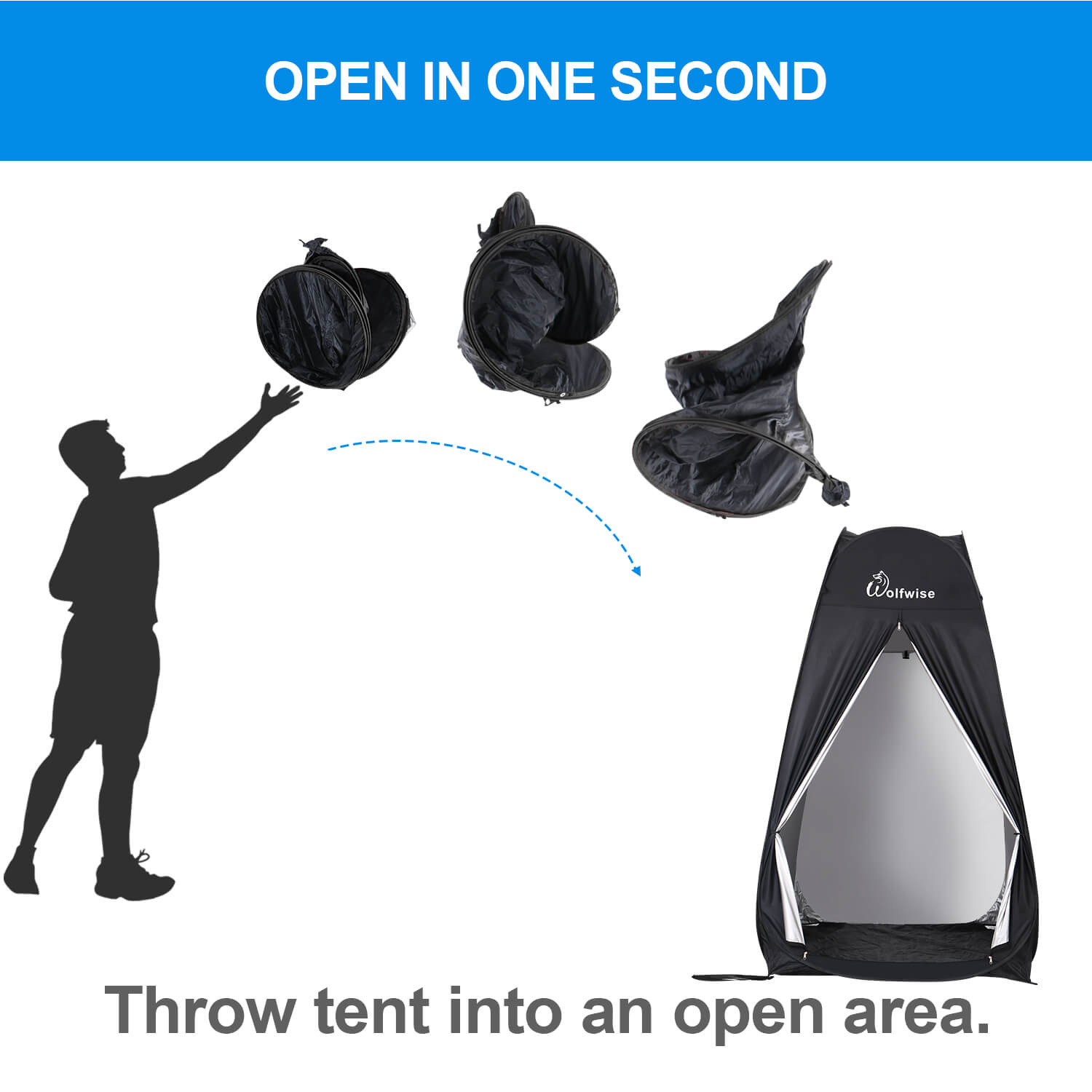 wolfwise pop up zelt WolfWise HighPeak R20 Pop up Privacy Tent