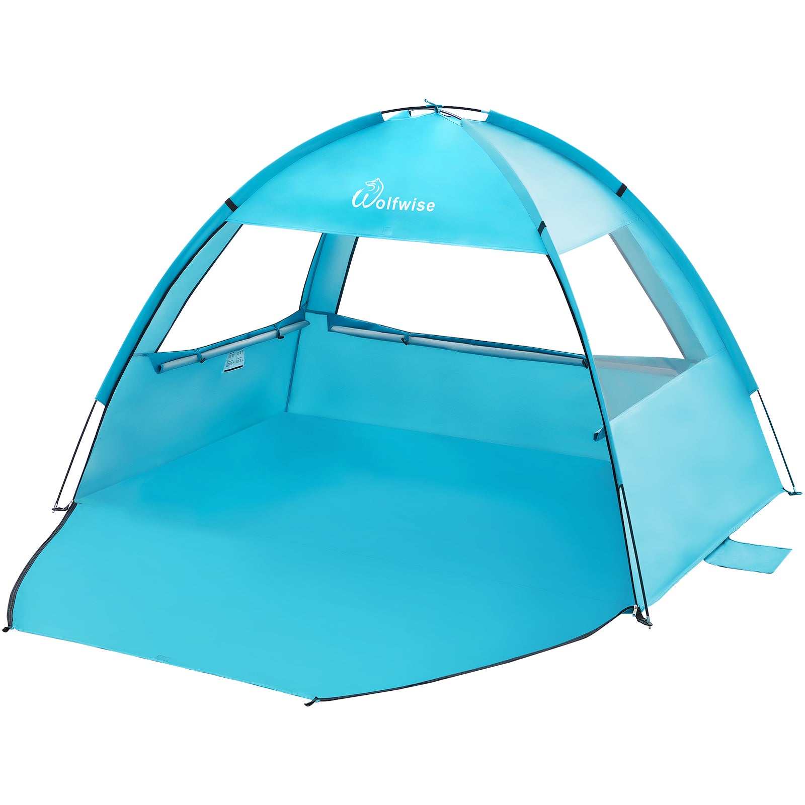pop up sun tent WolfWise Easy Set up Beach Tent, UPF 50+